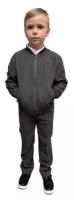 Бомбер Альянс-Униформ, удлиненная, карманы, манжеты, карманы, размер 34/134, серый