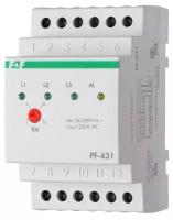 Переключатель фаз PF-431 (с приоритетной фазой; монтаж на DIN-рейке 35мм 3х400/230+N 3х16А IP20) F&F EA04.005.001