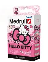 Medrull Лейкопластырь медицинский детский в стрипах Hello Kitty 10 шт