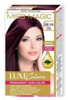 Miss Magic Luxe Colors Стойкая краска для волос c экстрактом крапивы, витамином F и кератином, 208 (4.6) темная вишня