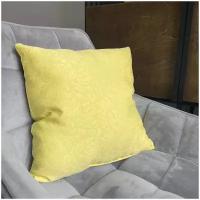 Подушка декоративная 40*40 Viola yellow PD-01, Magenta Factory, цвет желтый