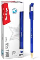 Ручка шариковая синяя Berlingo 'xGold' 0,7 мм игольчатый