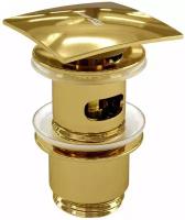 Донный клапан Push-up WasserKRAFT A168 Золото глянцевое