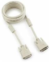 Кабель DVI-D single link Cablexpert CC-DVI-10, 19M/19M, 3.0 м, серый, экран, ферритовые кольца