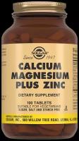 Solgar Кальций магний цинк 100 таб Calsium Magnesium Plus Zinc