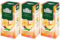 Чай черный Ahmad Tea Peach & Passion fruit со вкусами персика и маракуйи в пакетиках, набор 3х25х1,5 г