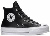 Кожаные кеды Converse Chuck Taylor All Star Lift 561675 черные (37.5)