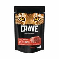 Корм консервированный для взрослых кошек CRAVE Говядина