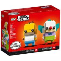 Конструктор LEGO BrickHeadz 41632 Гомер Симпсон и клоун Красти, 215 дет