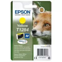 Картридж Epson C13T12844012, 260 стр, желтый