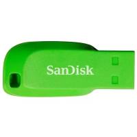 Флешка SanDisk Cruzer Blade 64 ГБ, 1 шт., зеленый