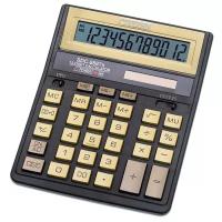 Калькулятор настольный CITIZEN SDC-888TIIGE (203х158 мм), 12 разрядов, двойное питание, золотой