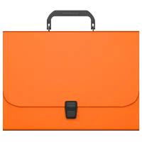 Портфель пластиковый Matt Neon, A4, оранжевый