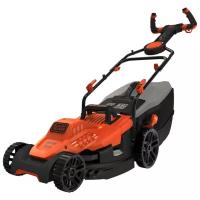 Газонокосилка колесная электрическая BLACK+DECKER BEMW471ES, Easy Steer, 38 см, 45л, 1600 Вт, E-Drive, Edge Max, 20-70мм