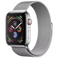 Часы Apple Watch Series 4 GPS + Cellular 44mm Stainless Steel Case with Milanese Loop