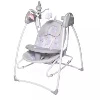 Качели Babycare Butterfly 2 в 1 с адаптером, серый единорог