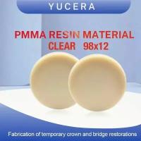 Стоматологический циркониевый блок Yucera PMMA Clear (White) 98х12