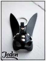 Брелок кролик Joden черный кожаный брелок на ключи
