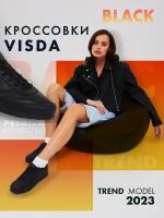 Кроссовки Visda, полнота 6, размер 36, черный