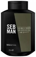 Sebastian Professional Шампунь для ухода за волосами, бородой и телом The Multitasker 3 в 1, 250 мл