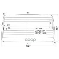 Стекло Заднее С Обогревом Mitsubishi Pajero 3/5d 82-91/Hyundai Galloper 3/5d 91-0 XYG арт. L047 RW/H