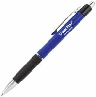 Ручка шариковая автоматическая Офисмаг (0.35мм, синий цвет чернил, хромированные детали) 1шт. (RBP043)
