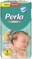 Детские подгузники Perla Twin Newborn, памперсы для новорожденных 2-5 кг, 1 размер, 42 шт