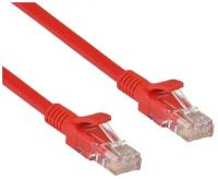 EXEGATE Коммутационный шнур EX282034RUS Патч-корд UTP-RJ45-RJ45-5e-5M-RD, UTP, cat.5e, 5м, красный