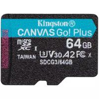 Карта памяти Kingston SDCG3 64 GB, чтение: 170 MB/s, запись: 70 MB/s, черный