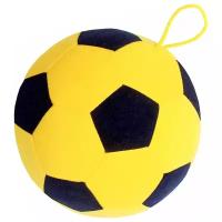 Погремушка Мякиши Мяч футбольный 439/440/445, желтый/черный