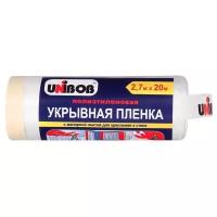 Защитная пленка UNIBOB с малярной лентой, 20 м, прозрачный