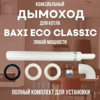 Дымоход для котла BAXI ECO CLASSIC любой мощности, комплект антилед (Китай) (DYMecoclassic)