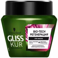 Gliss Kur BIO-TECH регенерация SPA-Маска для ослабленных и поврежденных волос для волос и кожи головы, 300 мл, банка