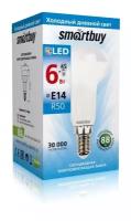 Светодиодная (LED) Лампа, Smartbuy R50-06W/6000/E14