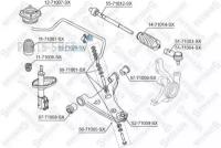 STELLOX 89-71028-SX_втулка стабилизатора переднего центральная Mazda 626 GV Wagon 88-97/323 BW Wagon 86