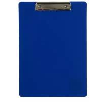 Планшет с зажимом А4, 1000 мкм, Calligrata эконом, пластик, синий (клипборд)