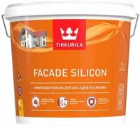 TIKKURILA FACADE SILICON / тиккурила фасад силикон краска акриловая для фасадов база A 2,7 л