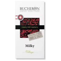 Шоколад Bucheron Village молочный с кусочками малины, 100 г