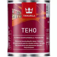 Краска масляная Tikkurila Teho Oljymaali влагостойкая моющаяся полуглянцевая белый 0.9 л