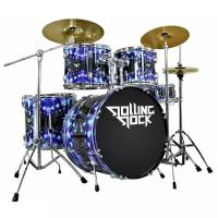 Акустическая ударная установка ROLLING ROCK JR-2232C BL BLUE SNAKE