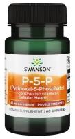 Swanson P-5-P 40 mg (Pyridoxal-5-Phosphate) Пиридоксаль-5-фосфат 40 мг 60 капсул (Swanson)