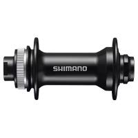 Втулка передняя Shimano MT400, 32 отв, C Lock, под ось 15мм(без оси), OLD 110мм, черный EHBMT400BBX