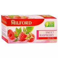Чай фруктовый Milford Sweet raspberry в пакетиках, яблоко, ежевика, 20 пак