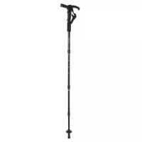 Палка-трость для скандинавской ходьбы ONLITOP, телескопическая, 4 секции, алюминий, до 110 см, 1 шт., цвет чёрный
