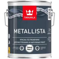 Краска Tikkurila Metallista влагостойкая моющаяся глянцевая бесцветный 2.5 л