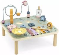 Развивающий стол-лабиринт Viga Toys PolarB с фигурками животных, ксилофоном и шестеренками, 44083