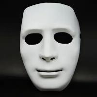 Карнавальная маска пластиковая Кабуки Белое лицо