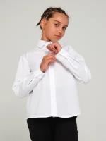 Школьная блуза KupiFartuk, размер 158, белый