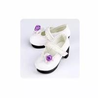 Angel Studio 1/6 Purple Tulip heels (Туфли с фиолетовым тюльпаном для кукол Энжел Студио 26 см)