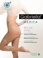 Колготки Gabriella Medica Relax, 40 den, размер 3, бежевый